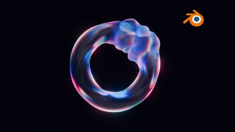 Blender有机圆环变形动画-太阳鸽鸽资源站