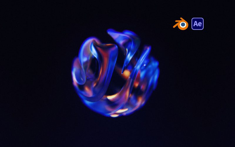 BL+AE流动球体动画-太阳鸽鸽资源站