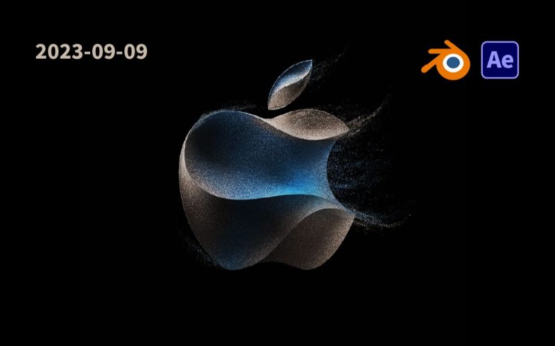 苹果九月粒子logo动画-太阳鸽鸽资源站