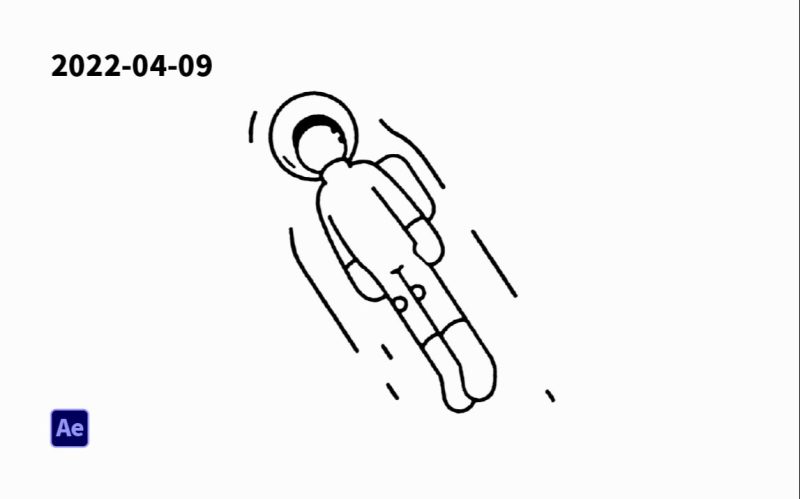 旋转太空人动画-太阳鸽鸽资源站