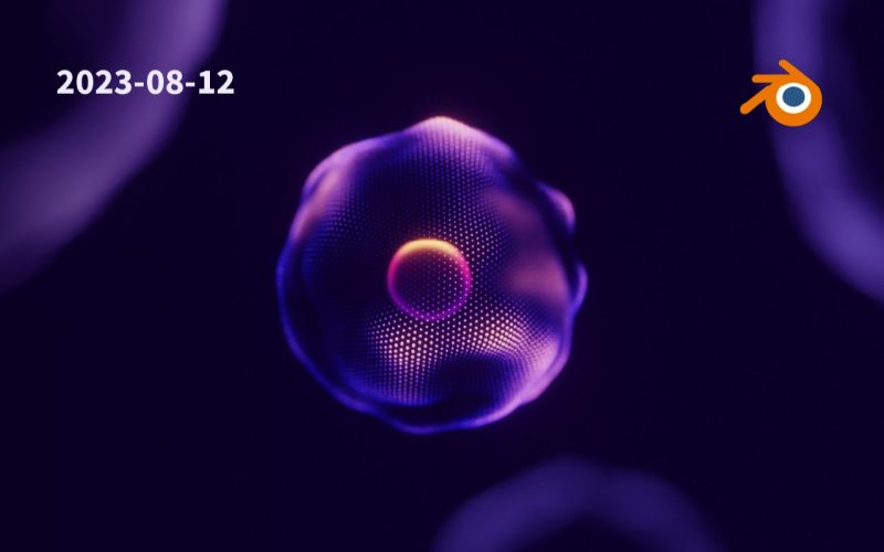 Blender点阵置换细胞动画-太阳鸽鸽资源站