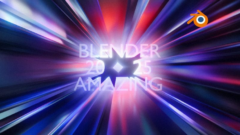 Blender玻璃射线字母动画-太阳鸽鸽资源站