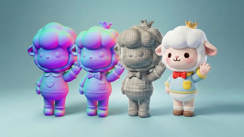 Blender+Hyper3D全自定义模型直出全流程-太阳鸽鸽资源站