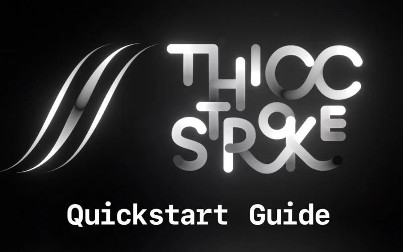 Thicc Stroke V1.2 Win 可变粗细路径渐变描边插件-太阳鸽鸽资源站