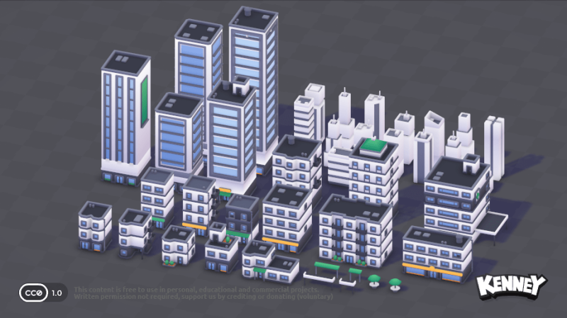 Kenney.nl 城市套件（商业版）-太阳鸽鸽资源站