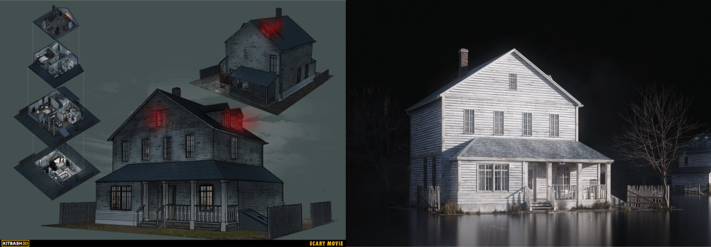 图片[2]-Kitbash3D – House Of Horrors 恐怖住宅房屋3D模型资产-太阳鸽鸽资源站