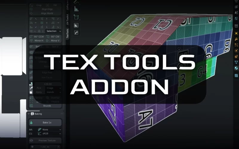 TexTools 1.6 开源的烘焙拆uv插件-太阳鸽鸽资源站