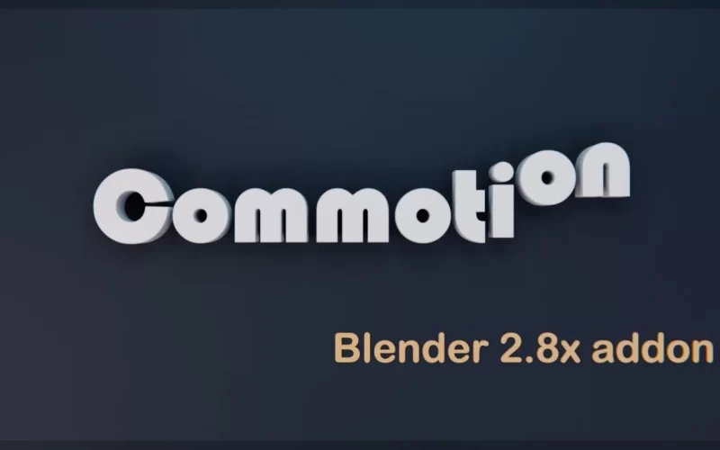 Commotion v2.3.1 Blender动画制作插件-太阳鸽鸽资源站