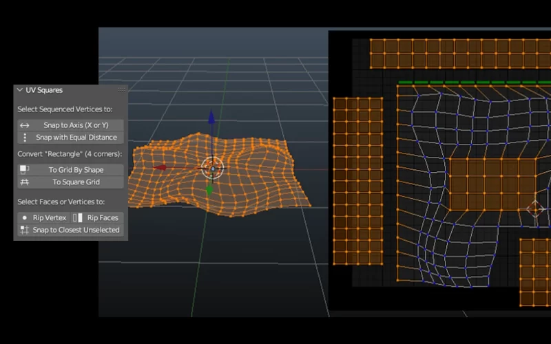 Uv Squares 展UV编辑器插件-太阳鸽鸽资源站