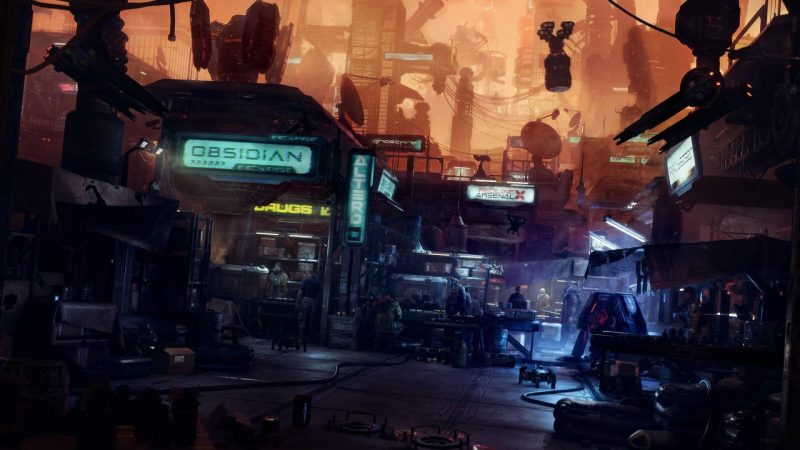 Kitbash3D – Black Market 黑市交易场景建筑3D模型资产-太阳鸽鸽资源站