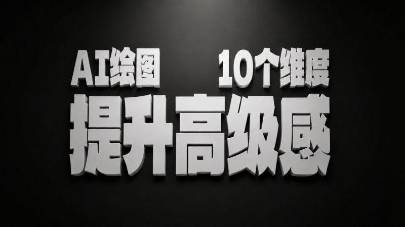 10个小技巧让你的AI图瞬间变高级！-太阳鸽鸽资源站