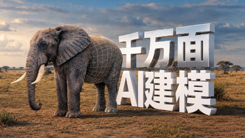 杀死比赛！全球首个千万面级3D生成AI模型诞生！-太阳鸽鸽资源站